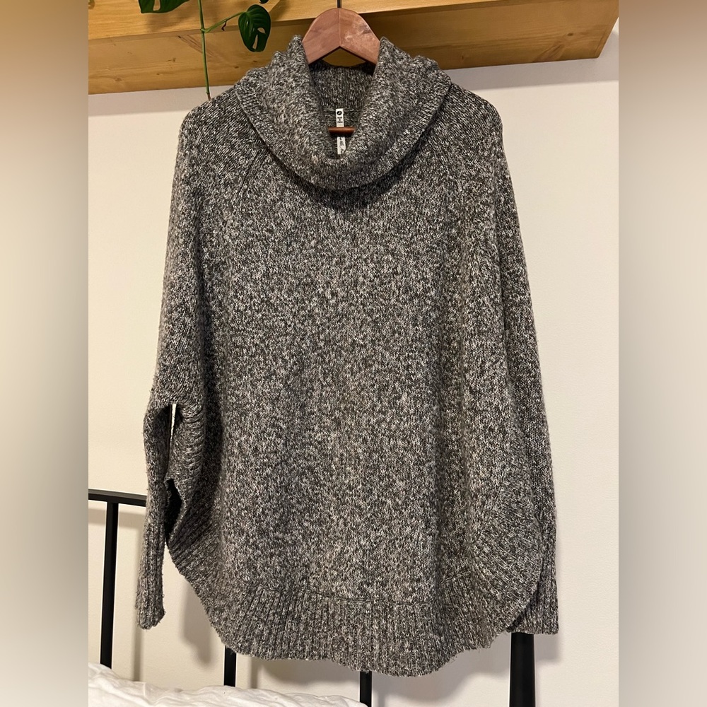 Oversized Cowl-Neck Sweater